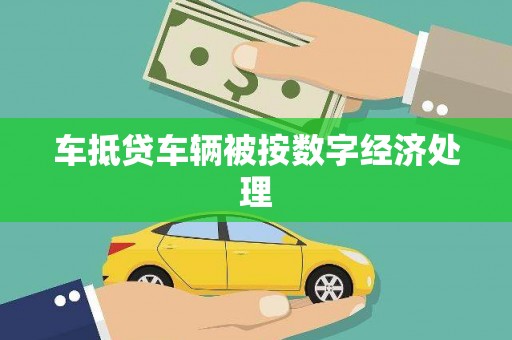 金川车抵贷车辆被按数字经济处理